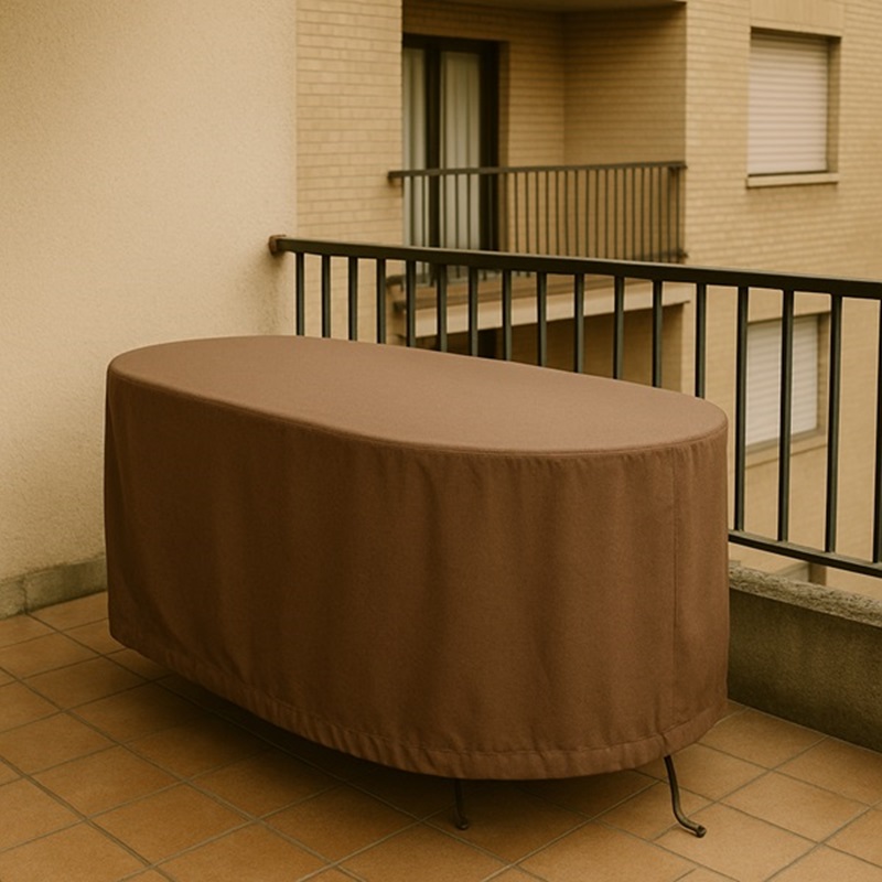 Housse de protection table ovale